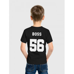  Tricou personalizat pentru copii cu număr - Boss